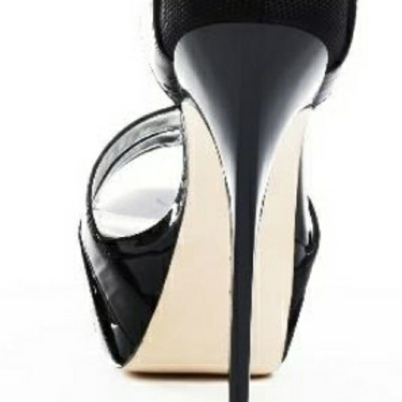 Bebe Belinda heels sz 10 Red, blk, and tan ❤💜🧡💛 - Picture 7 of 8